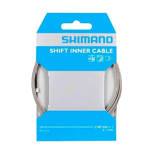 Câble de dérailleur Shimano enroulé avec son capuchon