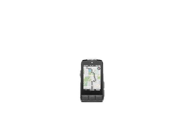 Compteur vélo Wahoo ELEMNT BOLT V3 avec sa bande de LED sur le bord supérieur