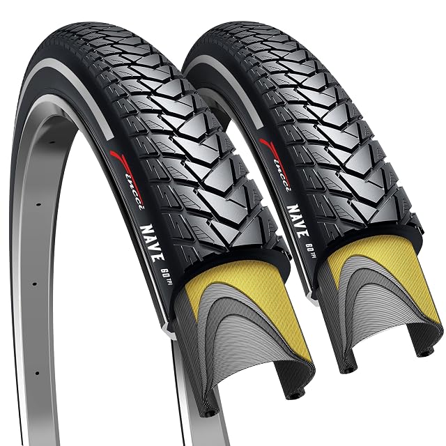 Pneus Fincci 700x35c avec bandes réfléchissantes sur les flancs
