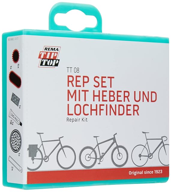 Kit de réparation de crevaison vélo Unitec REMA TIP TOP douze pièces